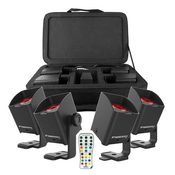 Chauvet FREEDOM H1 Akkulamppu 4 kpl. Laukulla (musta)