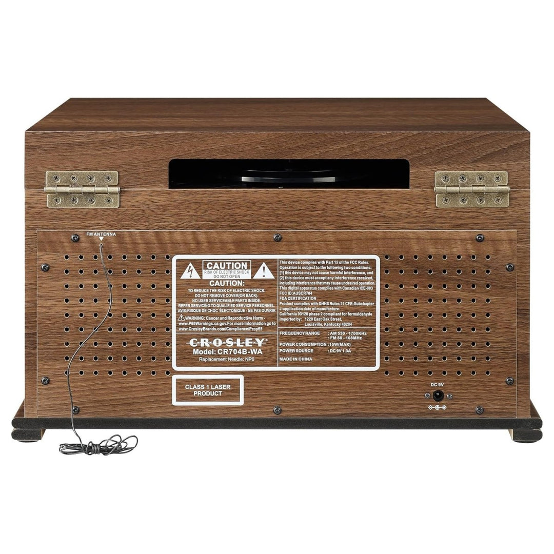 Crosley Musician 8-in-1 musiikkijärjestelmä, pähkinä