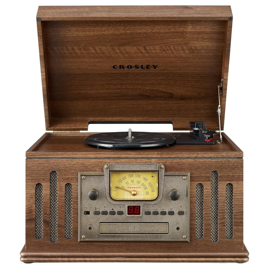 Crosley Musician 8-in-1 musiikkijärjestelmä, pähkinä