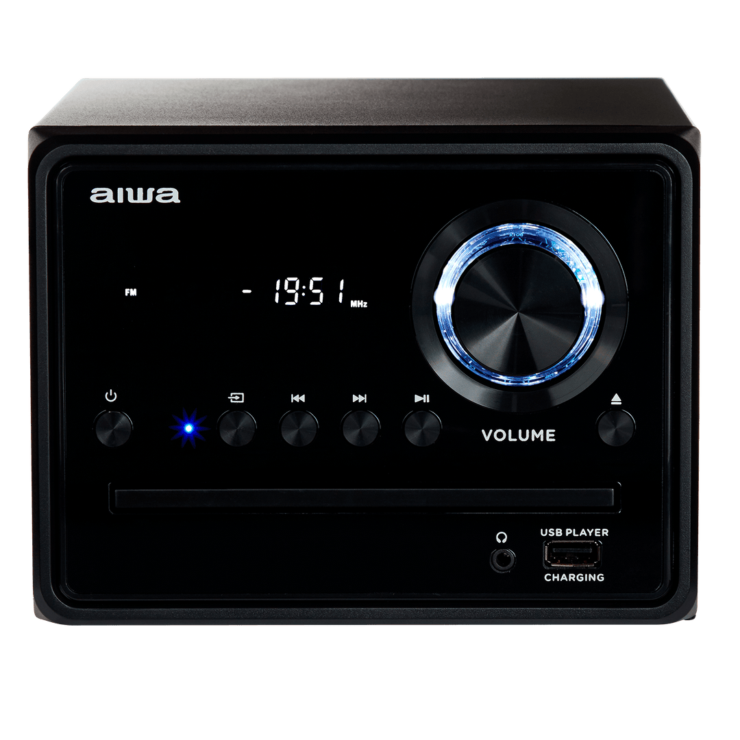 AIWA MCBT-350 Micro Hi-Fi -järjestelmä 20 W Bluetoothilla, CD:llä, FM:llä ja USB:llä