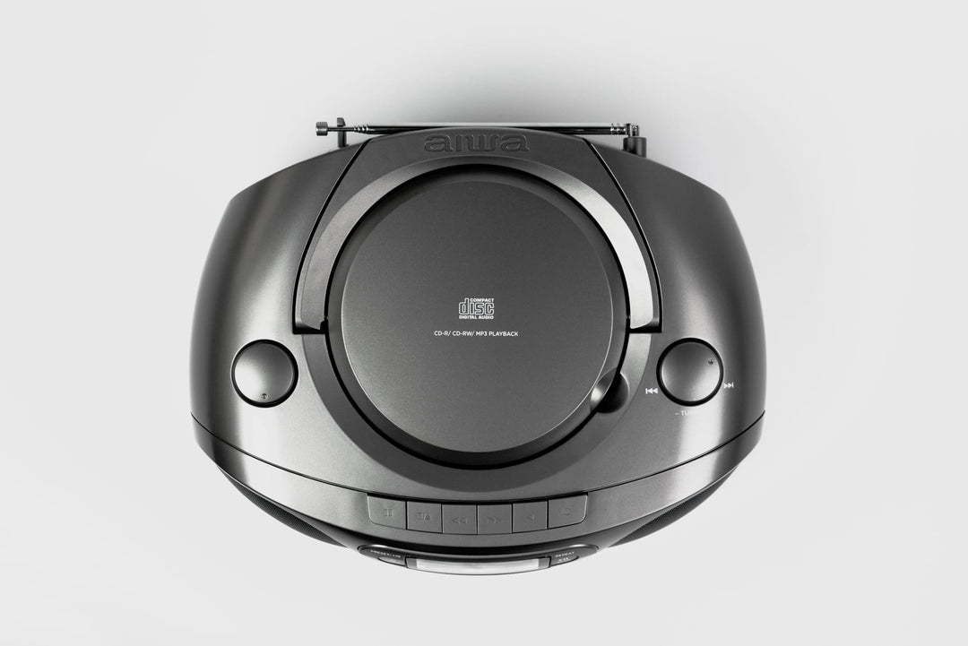 AIWA RC-250 Boombox – CD, Kassette, Bluetooth & FM, grå