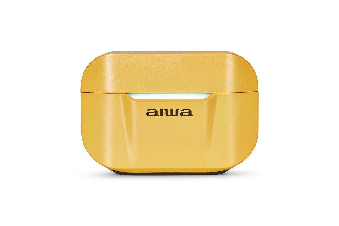 Aiwa ETWS-330YL TWS-nappikuulokkeet, keltaiset