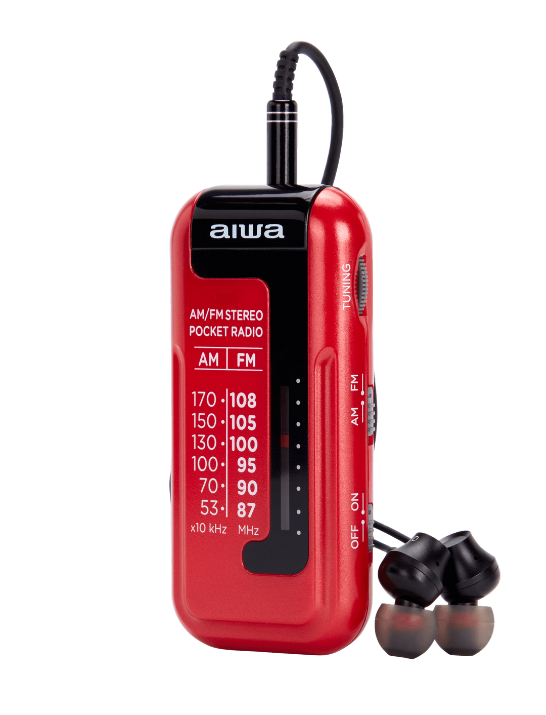 Aiwa RM-10RD kannettava radio, Punainen
