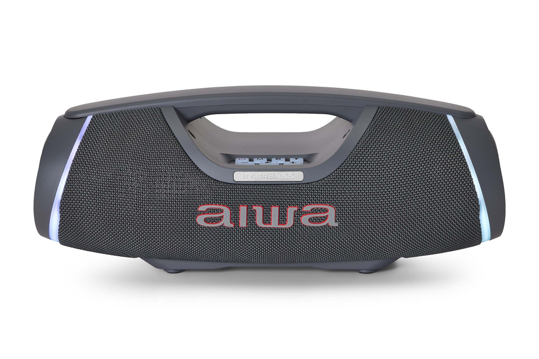 AIWA SPB-680 – 20 W Kannettava Bluetooth Party-kaiutin RGB-valoilla, harmaa