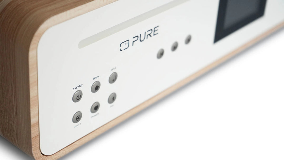 Pure Classic Stereo Hi-Fi System – DAB+, CD, Bluetooth, 100W, Egetræ