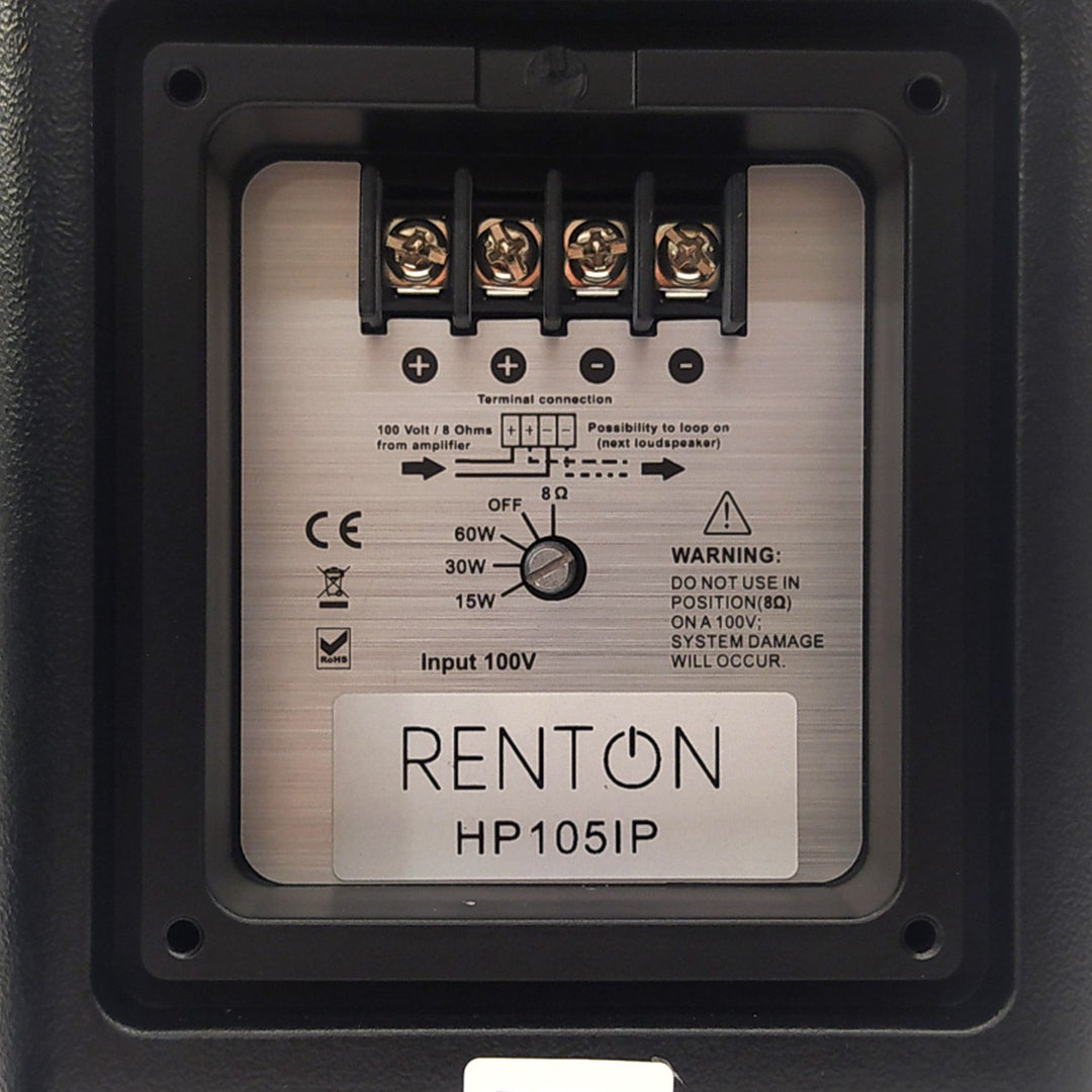 Renton HP105IP Proline 5" passiivinen asennuskaiutin 100W IP65 – Black