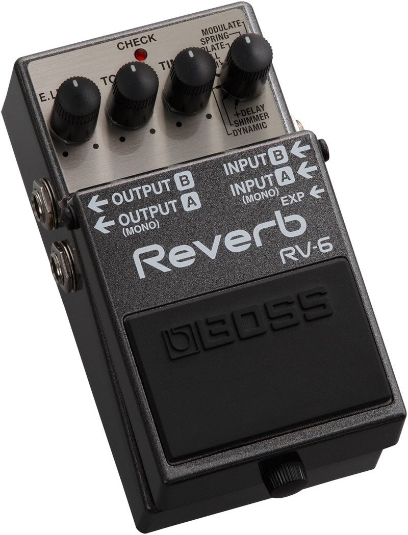 Boss RV-6 Reverb kitarapedaali