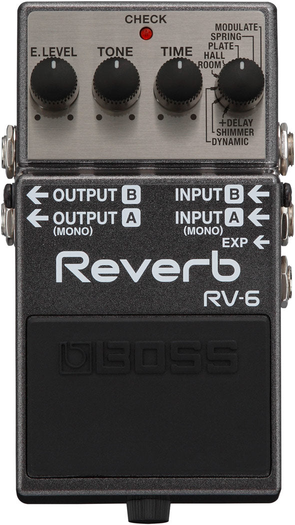 Boss RV-6 Reverb kitarapedaali