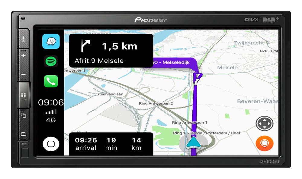 Pioneer SPH-EVO62DAB-208 Apple CarPlay, DAB Radio ja Bluetooth