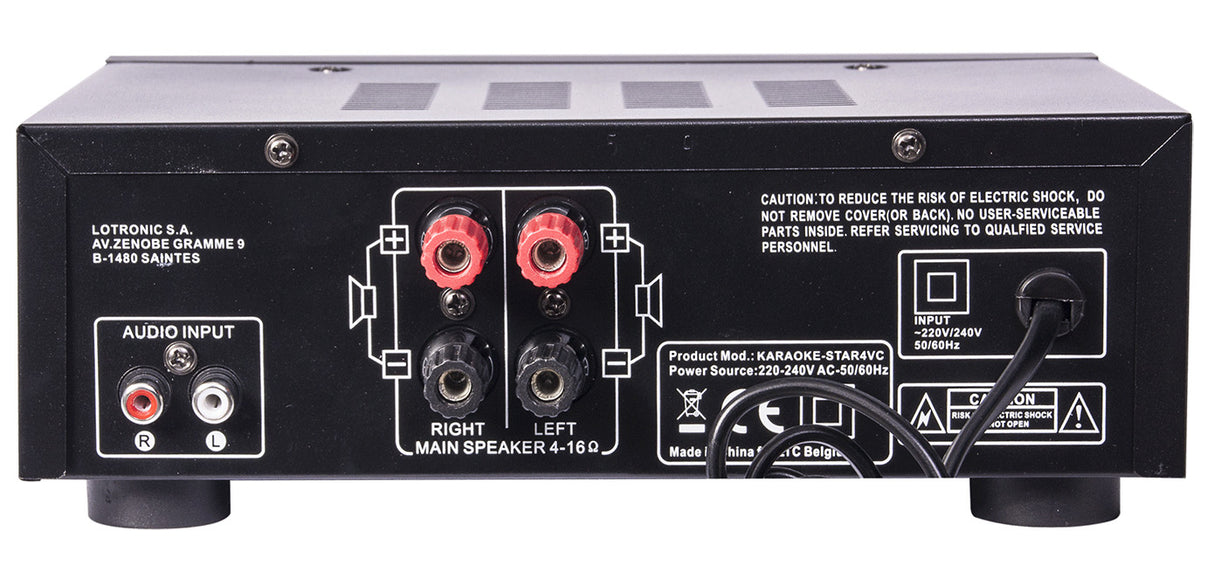 Karaoke-järjestelmä Bluetoothilla ja kaiulla, 2 x 75W