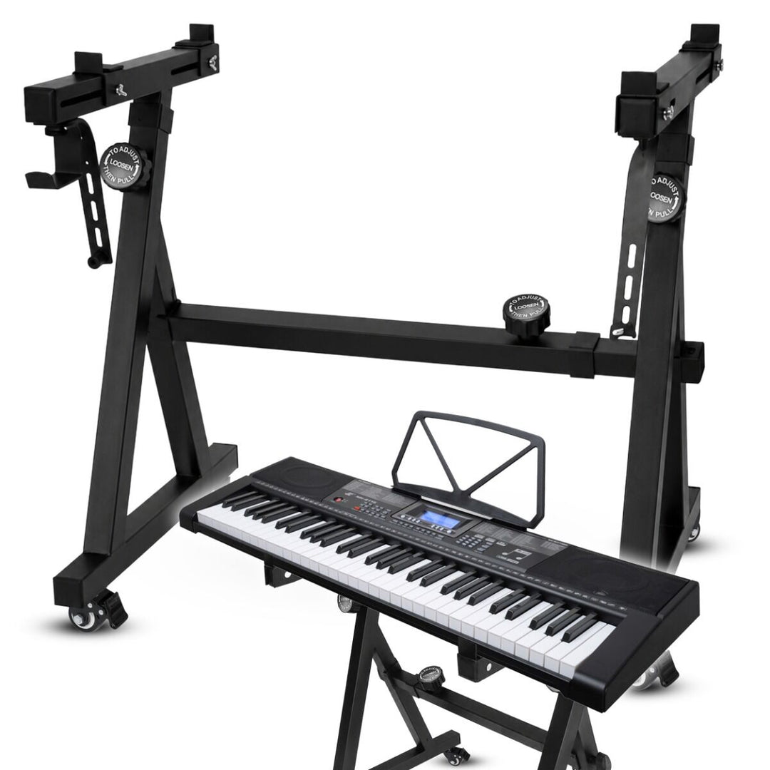 Keyboardteline pyörillä