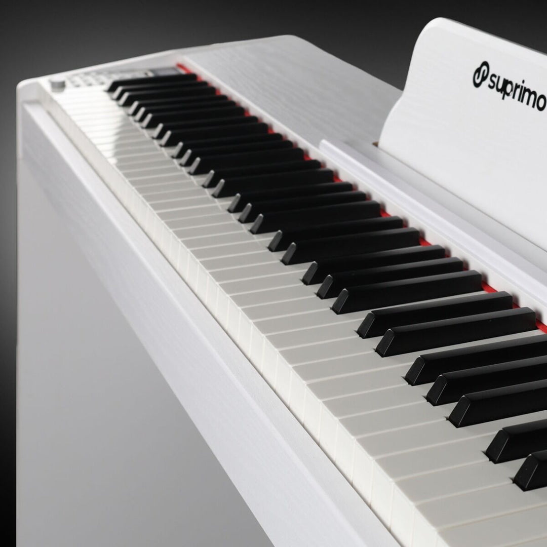 Suprimo SDP88 WH Digital Piano 88 med vægtede Tangenter, Hvid