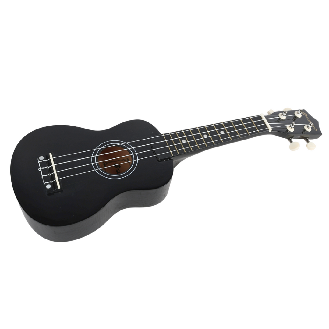 Soprano-ukulele, musta