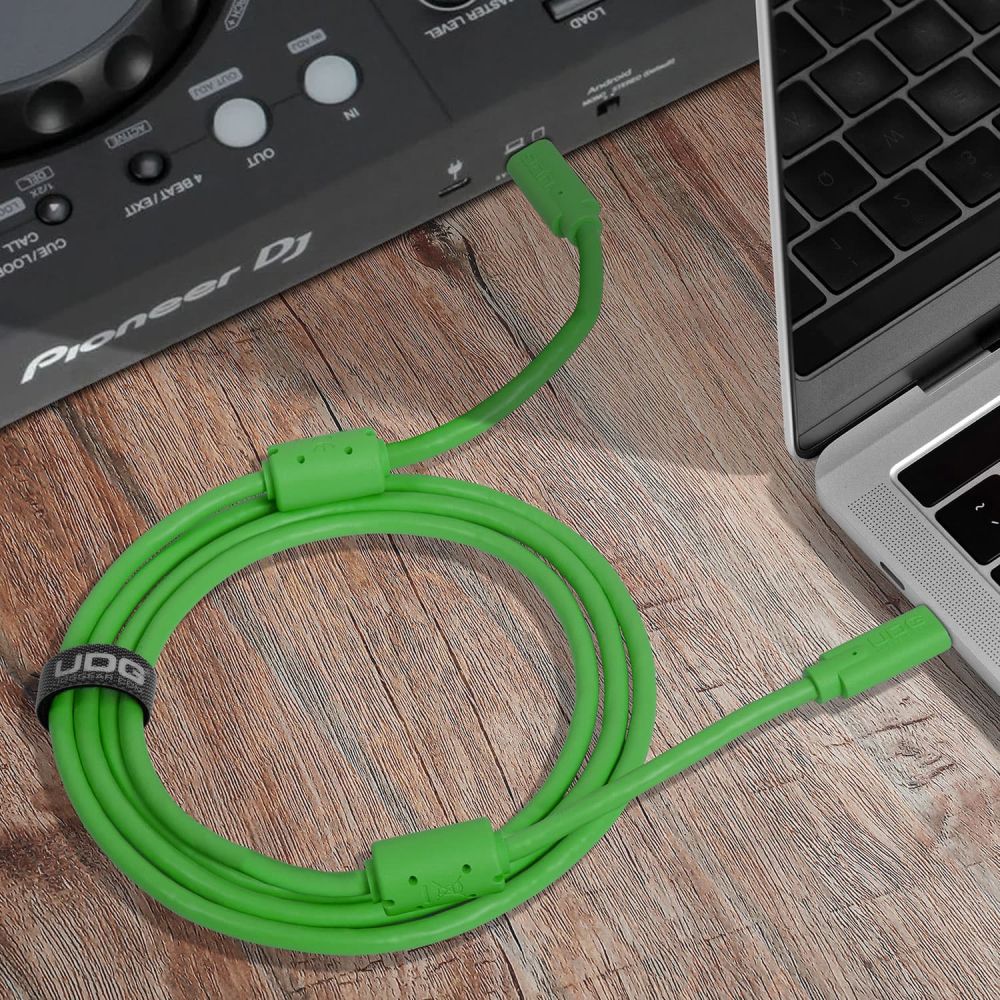 UDG Ultimate Kaapeli USB 3.2 C-C Vihreä Suora 1,5m