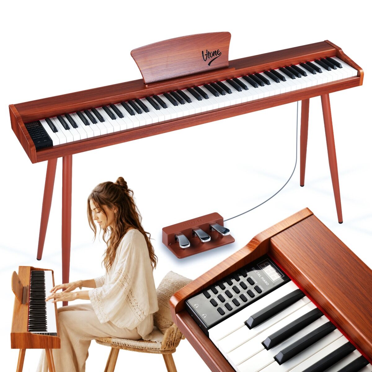 Grooveland DDP-140 Sähköpiano (Mørk)