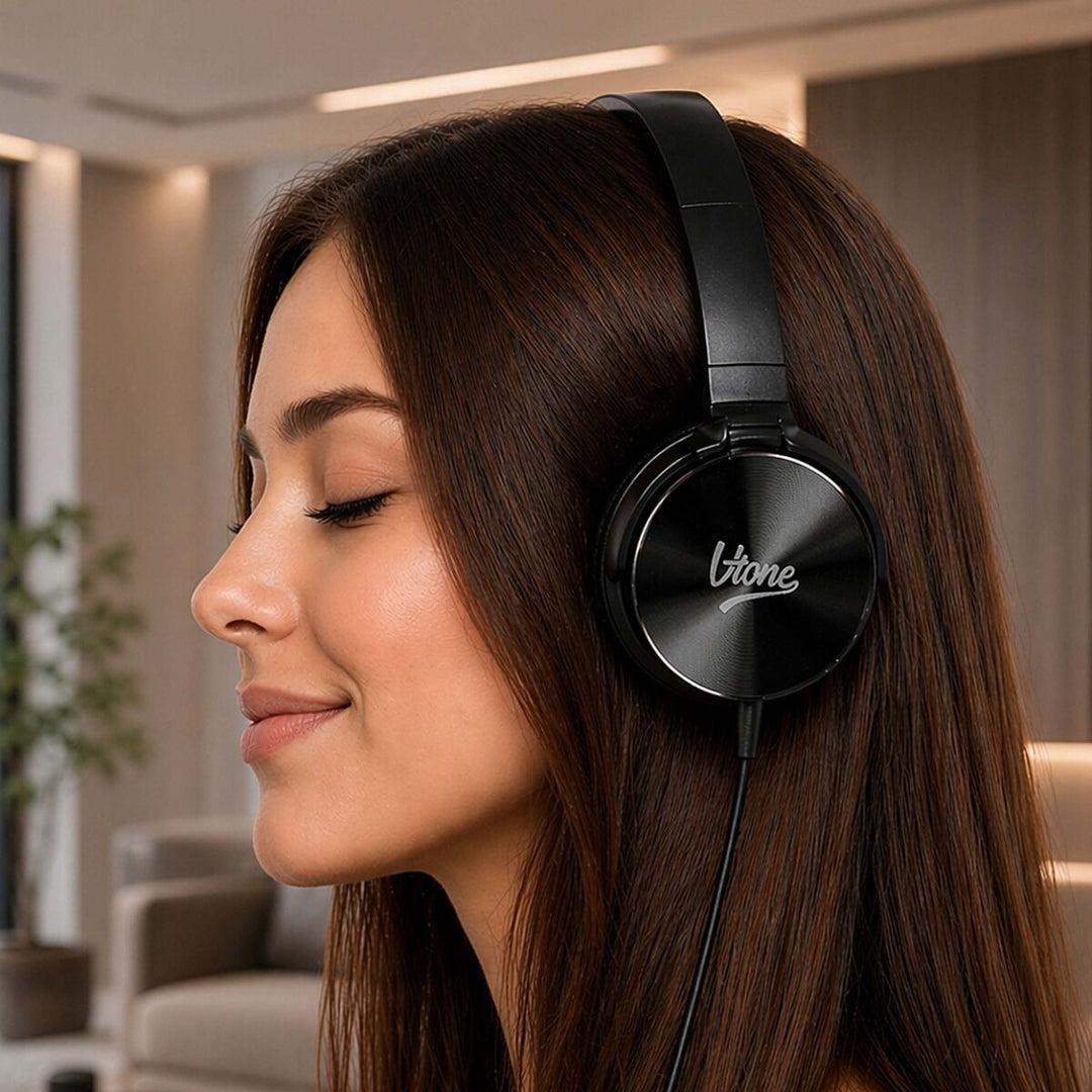 V-TONE ED PRO-1 HP suljetut over-ear-kuulokkeet, musta