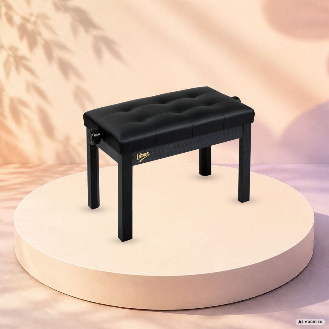 V-TONE PB2 BK Pianopenkki – Säädettävä 49–57 cm