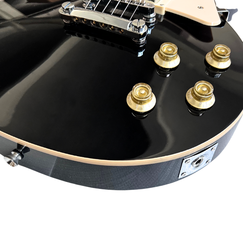 V-TONE VLP1 BK Elektrisk Kitarat 4/4 Les Paul HH – Black Gloss