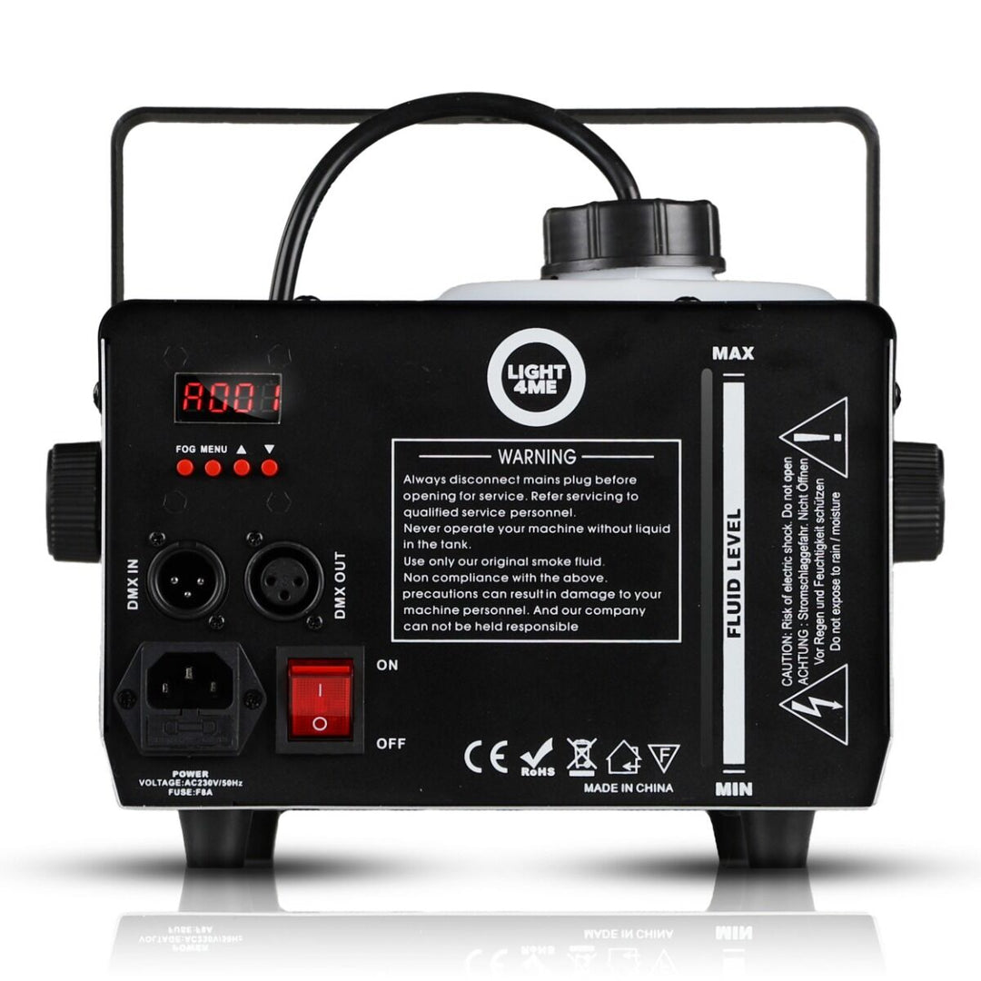 Light4Me Fog 1200 LED V2 Fog Machine 1200W med RGBW LED & DMX
