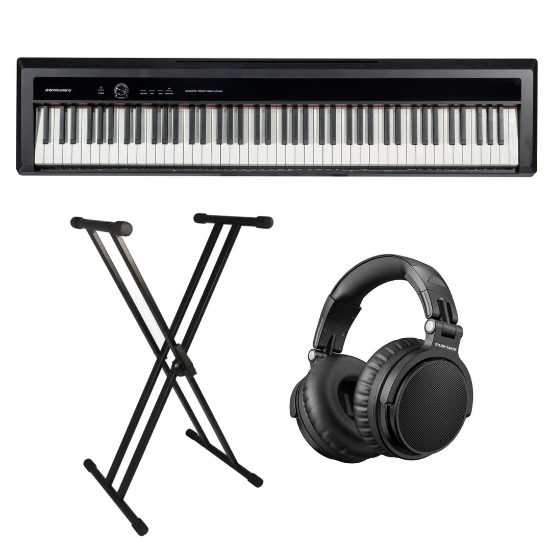 Grooveland P450 Sähkö Piano Pack (Musta)