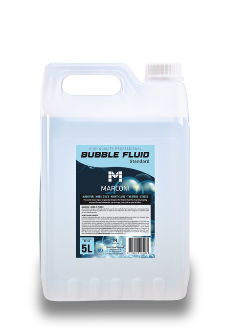 Bubble fluid for soap bubble machines