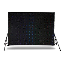 Takatuen verho LED valoilla