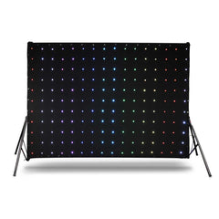 Takatuen verho LED valoilla