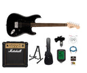 Fender Squier Sonic Stratocaster HT H Sähkökitara Aloituspaketti (Musta)