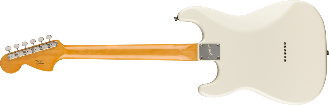 Fender Classic Vibe 70s Stratocaster HT HSS, laakeripuuotelauta, Black pleksi, Olympic White