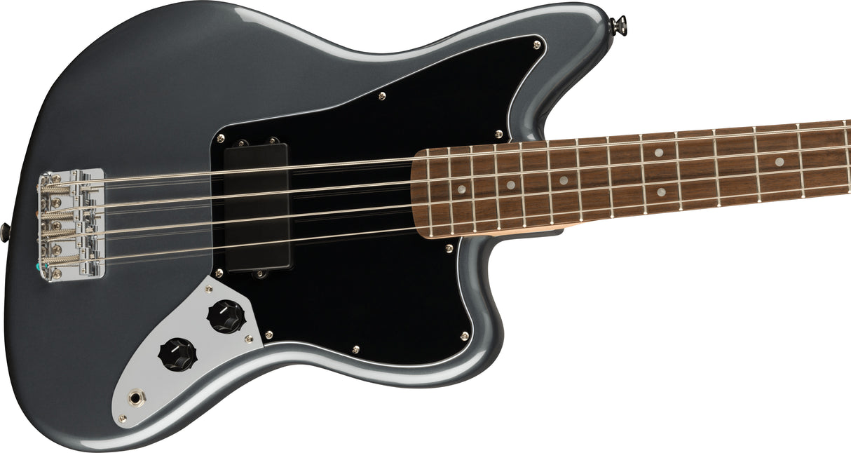 Fender Squier Affiniteetti Jaguar El-Bas (Charcoal Frost Metallic )