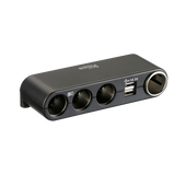 Virtalähde 4 liitännällä ja USB:llä, 12/24 V