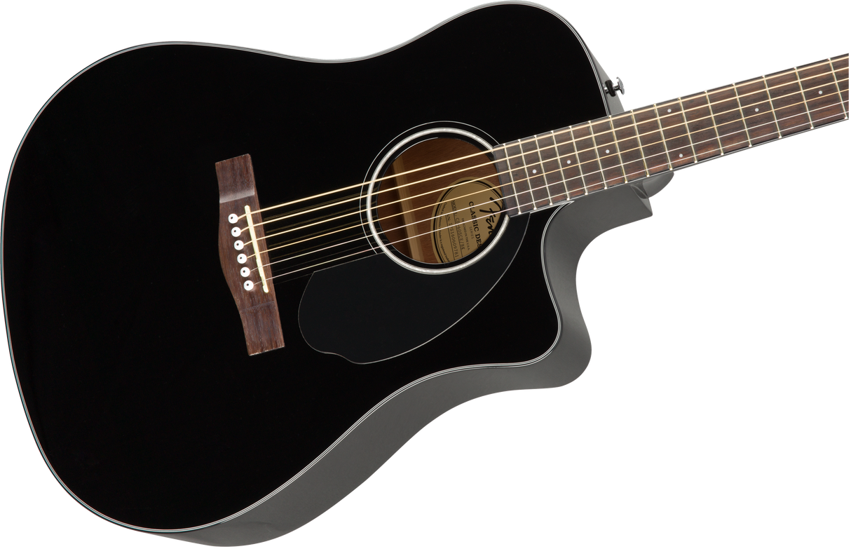 Fender CD-60SCE Dreadnought Western kitara (musta)