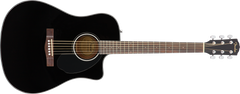 Fender CD-60SCE Dreadnought Western Kitara (Sort)