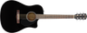 Fender CD-60SCE Dreadnought Western Kitara (Sort)