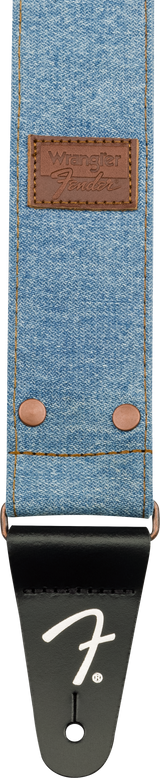 Fender x Wrangler Denim kitarahihna (vaalea indigo, 2")