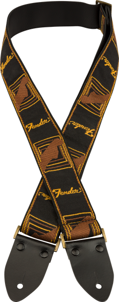 Fender Legacy Vintage Kitarahihna (Black/Yellow/Brown, 2")