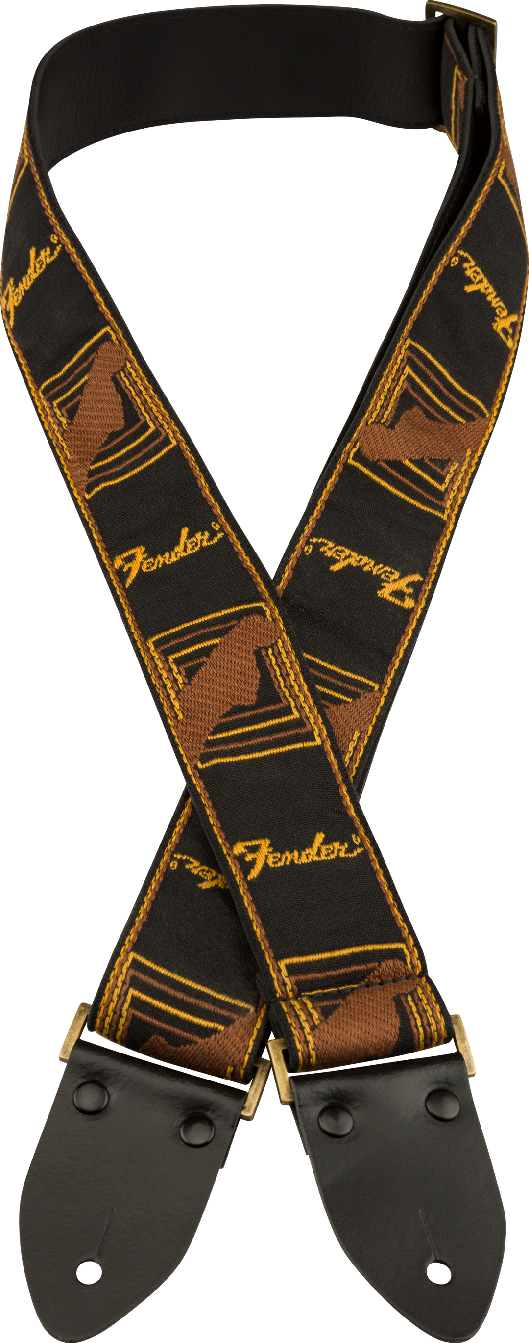 Fender Legacy Vintage Kitarahihna (Black/Yellow/Brown, 2")