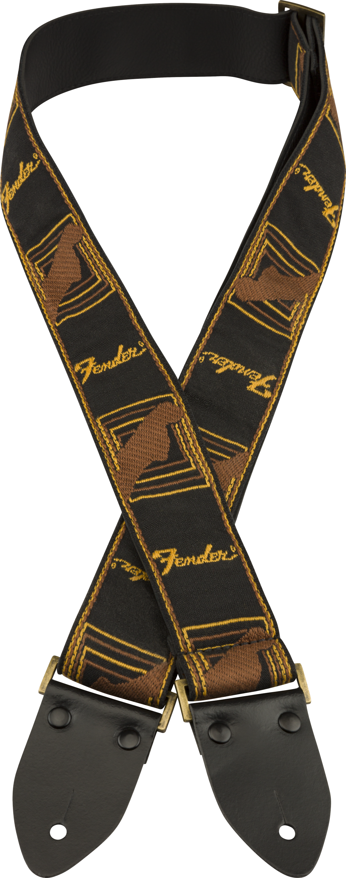 Fender Legacy Vintage Kitarahihna (Black/Yellow/Brown, 2")