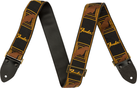 Fender Legacy Vintage Kitarahihna (Black/Yellow/Brown, 2")