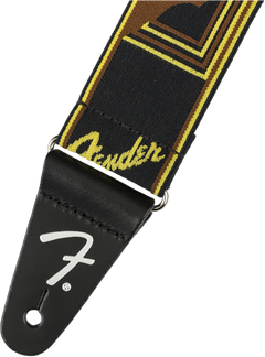 Fender Weighless Kitarahihna (Black/Yellow/Brown, 2")