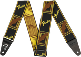 Fender Painoton kitarahihna (Black/Yellow/Brown, 2")