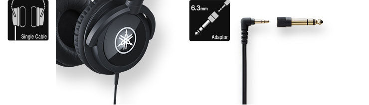 Yamaha HPH-100B On-Ear Studio-kuulokkeet (musta)