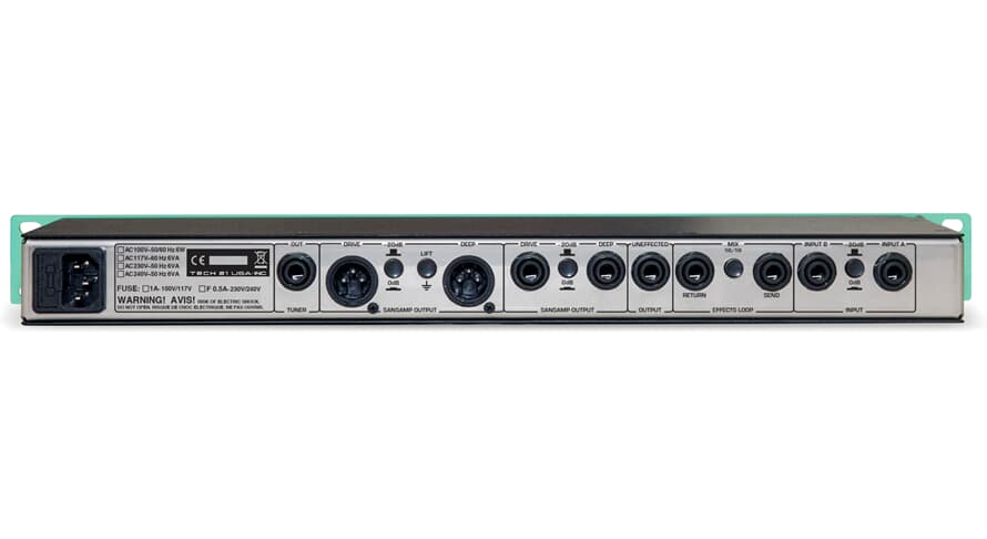 Tech 21 SansAmp GED-2112 rack-esivahvistin, Geddy Lee