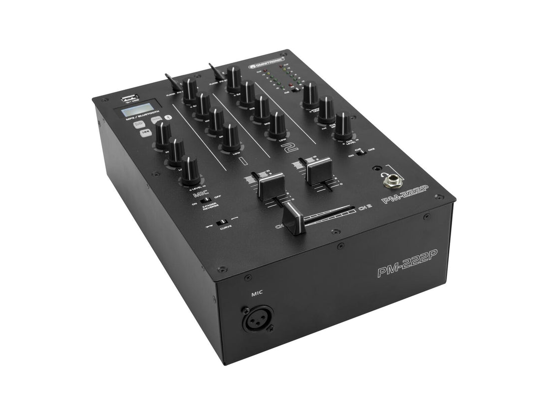 OMNITRONIC PM-222P 2-kanavainen DJ Mixer with Player