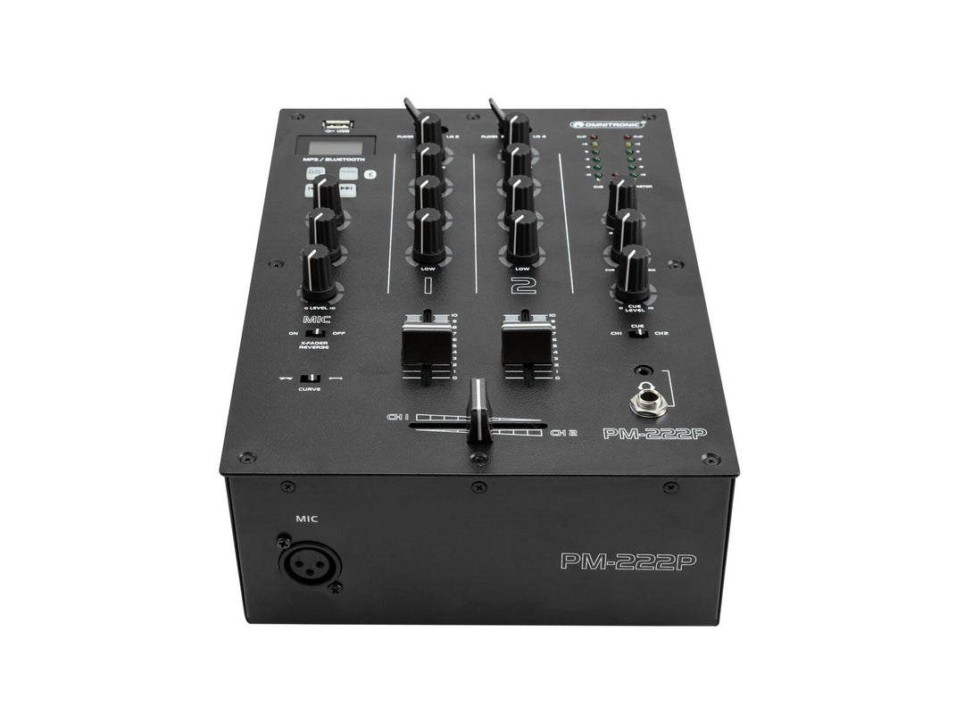 OMNITRONIC PM-222P 2-kanavainen DJ Mixer with Player
