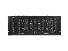 OMNITRONIC PM-444Pi 4-kanavainen DJ-sekoitin soittimella & USB-liitännällä