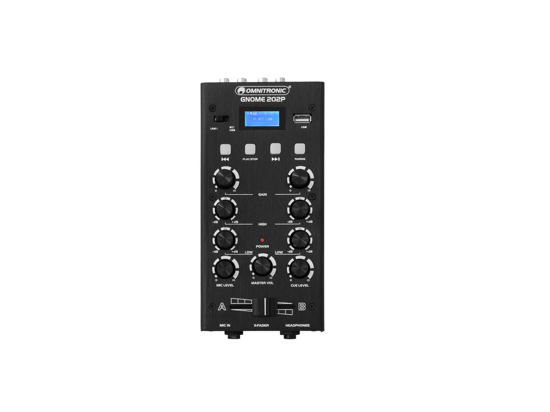 OMNITRONIC GNOME-202P Mini-mikseri black