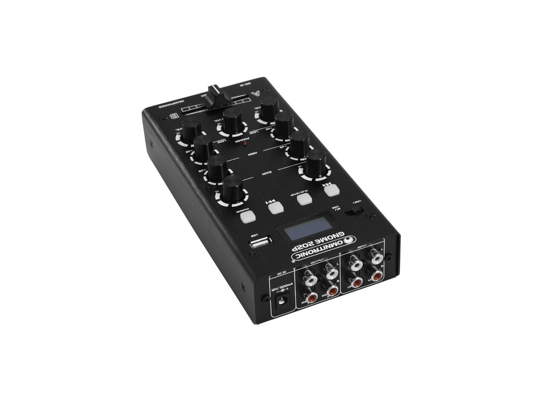 OMNITRONIC GNOME-202P Mini-mikseri black