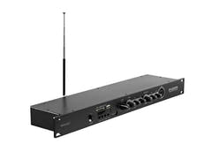OMNITRONIC EP-220PR-esivahvistin MP3-soittimella ja FM-radiolla