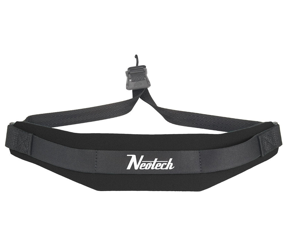 Neotech Soft Sax -saksijahihna, vakiomalli, musta, metallikoukut